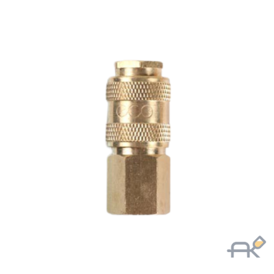 Быстроразъём для пневмосистемы с внутренней резьбой 1/4 (латунь)(F-BSE1-2SF)(AB-FFT14)